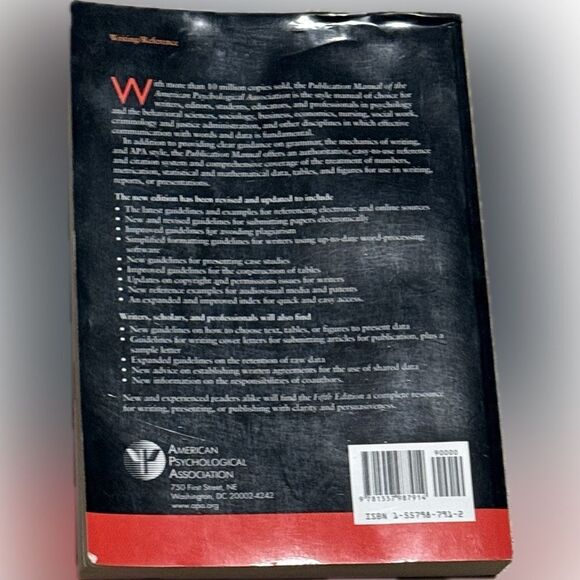 Publication manual of the American psychological Association - Picture 2 of 2
